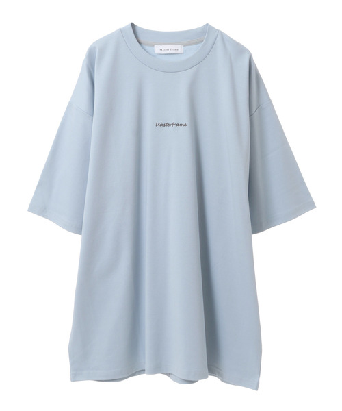 【MASTER FRAME】MF刺繍スムースクルーネックTシャツ MASTER FRAME tシャツ 「MASTER FRAME」MF刺繍スムースクルー