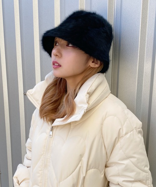 帽子 ハット シャギーバケットハット レディース : ZOZOTOWN