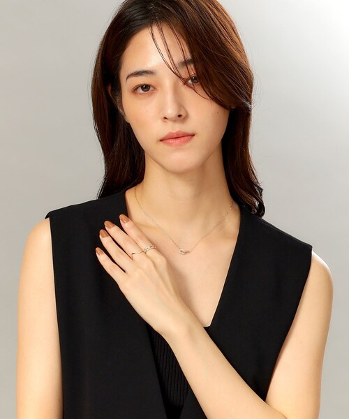 ココ　ココシュニックダイアモンドリング ココ ココシュニックダイアモンドリング K18ダイヤモンド 縦溝 リング