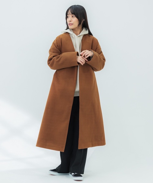 オーバーサイズ y2k ダッフルコート チェスターコート ブルゾン ジャケット コート チェスターコート ONE DAY Select / メルトン オーバーサイズ