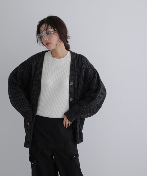 モヘアライクカーディガン ElegChic カーディガン モヘアライクカーディガン レディース