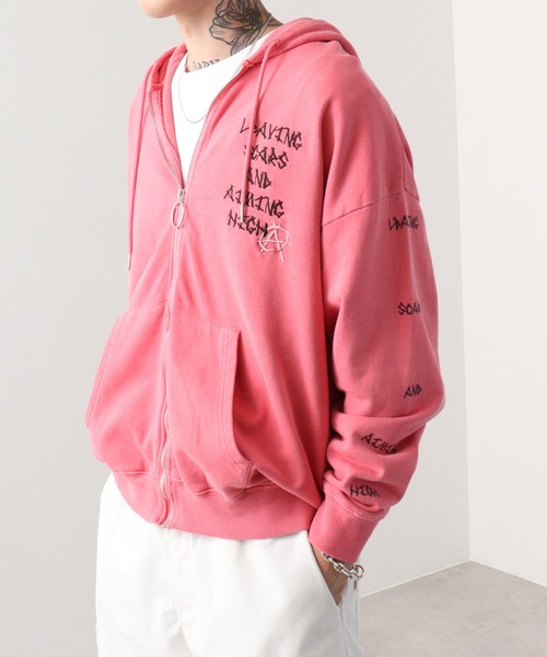RE730 パーカー Devil full zip hoodie / デビルフルジップパーカー