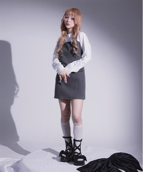 ワンピース Fickle bele Fickle Bebe ワンピース レイヤードクラシカルワンピース