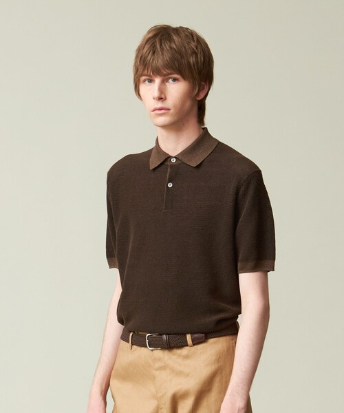 J.PRESS ポロシャツ J.PRESS ポロシャツ 「ビジネス対応」「HYBRID LINEN」ニット