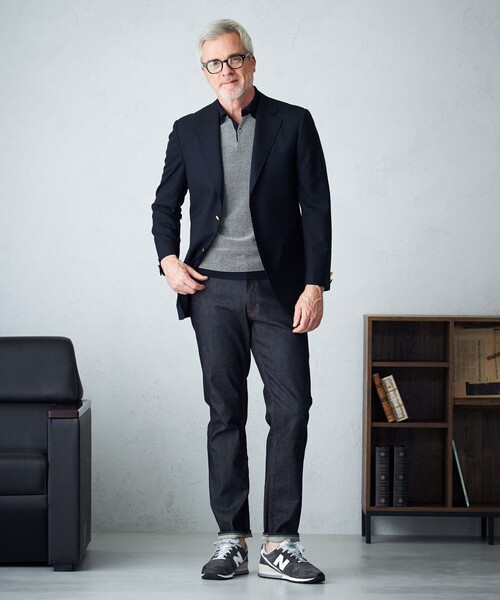 J.PRESS 【HYBRID LINEN】ニットポロシャツ グレー L セール】 【HYBRID LINEN】ニットポロシャツ （ポロシャツ）｜J