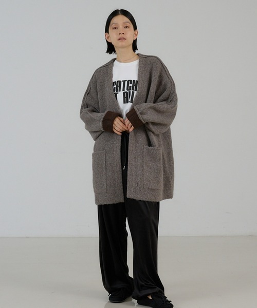 NOMINE（ノミネ） コート アウター 袖ボリュームニットコート 