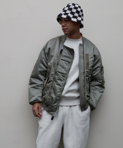 ma1 ma-1 「BAL（バル）/2024秋冬」BAL/SPIEWAK DOUBEL ZIP BOMBER 