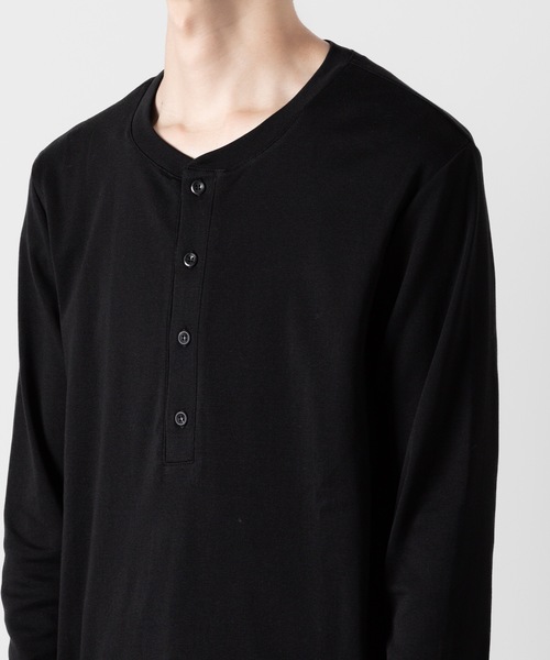 ATTACHMENT（アタッチメント） tシャツ スビンコットン リブヘンリー 