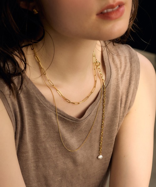 Jolie Toujours（ジョリトゥジュール） ネックレス 「K18GP」オーバル