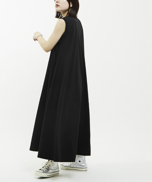 MUVEIL CONVERSE TOKYOワンピース 半袖 CONVERSE TOKYO ワンピース SLEEVELESS VOLUME DRESS : ZOZOTOWN
