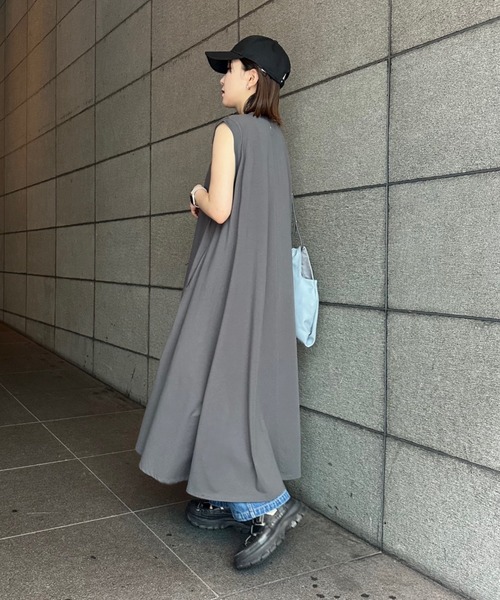 CONVERSE TOKYO ワンピース SLEEVELESS VOLUME DRESS : ZOZOTOWN