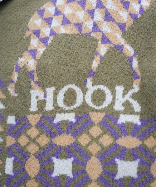 セーター ニット HOOK -original- 北欧模様パッチワーク風ニット (AW