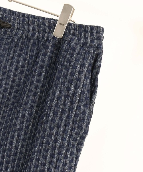 dann dy様 CAMBIO ジーンズ mp12578-Geometric Puffy Jacquard Denim Pants