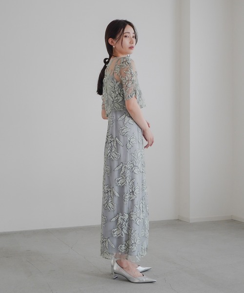 kaene ドレス ローズレースレイヤードドレス : ZOZOTOWN Yahoo