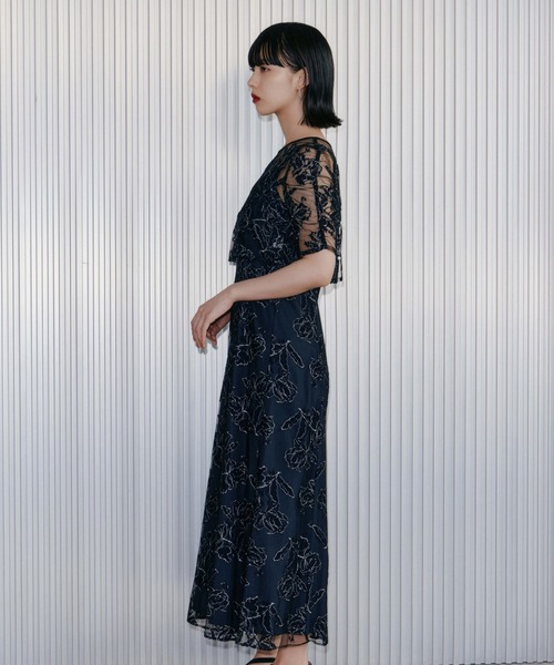 kaene ドレス ローズレースレイヤードドレス : ZOZOTOWN Yahoo
