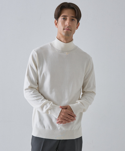 セーター ニット 「カシミヤタッチ」 タートルネック　ニット メンズ | DESIGNWORKS | 02