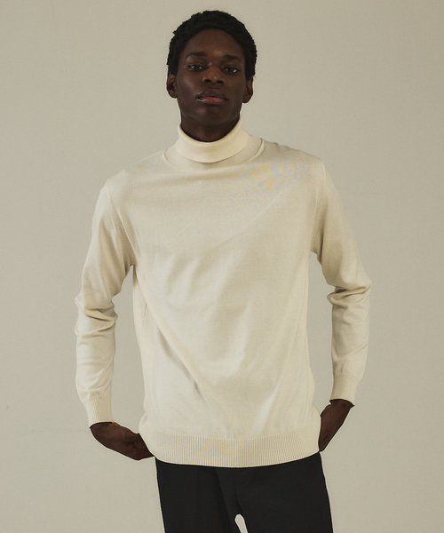 セーター ニット 「カシミヤタッチ」 タートルネック　ニット メンズ | DESIGNWORKS | 23