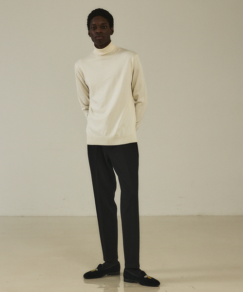 セーター ニット 「カシミヤタッチ」 タートルネック　ニット メンズ | DESIGNWORKS | 24
