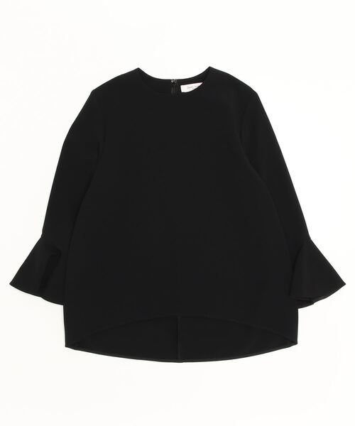 「Demi-Luxe BEAMS」 7分袖ブラウス 36 ブラック レディース Demi-Luxe BEAMS 「Demi-Luxe BEAMS」 7分袖ブラウス 36