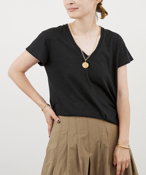 CALUX（キャラクス） tシャツ 半袖 追加「CALUX/キャラクス」Vネック T