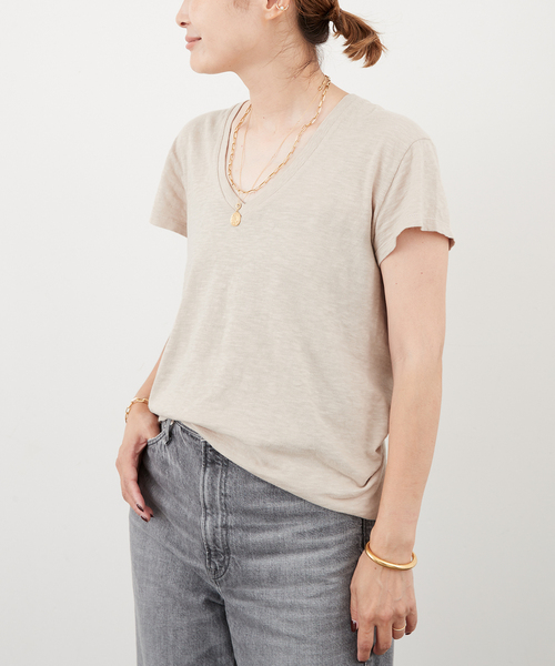CALUX（キャラクス） tシャツ 半袖 追加「CALUX/キャラクス」Vネック T