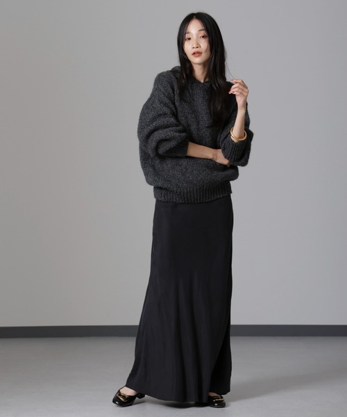 TRICOTS JEAN MARC パーカー TRICOTS JEAN MARC/別注 ニットフーディー