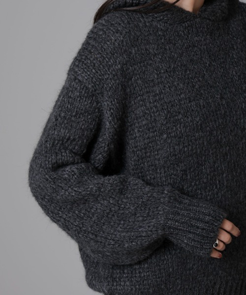 TRICOTS JEAN MARC／別注 ニットフーディー TRICOTS JEAN MARC / 別注 ニット フーディー