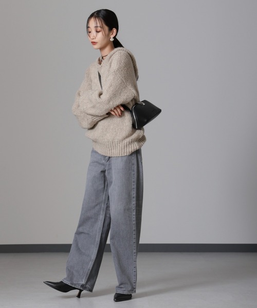 パーカー TRICOTS JEAN MARC/別注　ニットフーディー レディース TRICOTS JEAN MARC パーカー MARC/別注 ニットフーディー