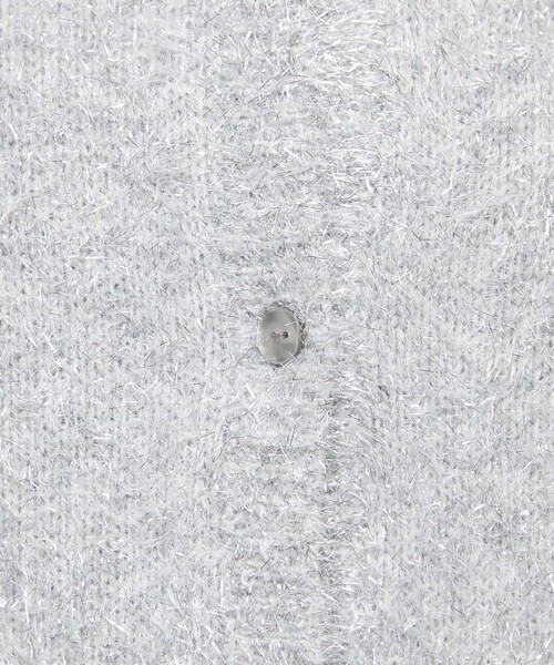 uncrave（アンクレイヴ） カーディガン ラメ シャギー ニット