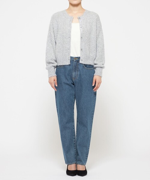 uncrave（アンクレイヴ） カーディガン ラメ シャギー ニット