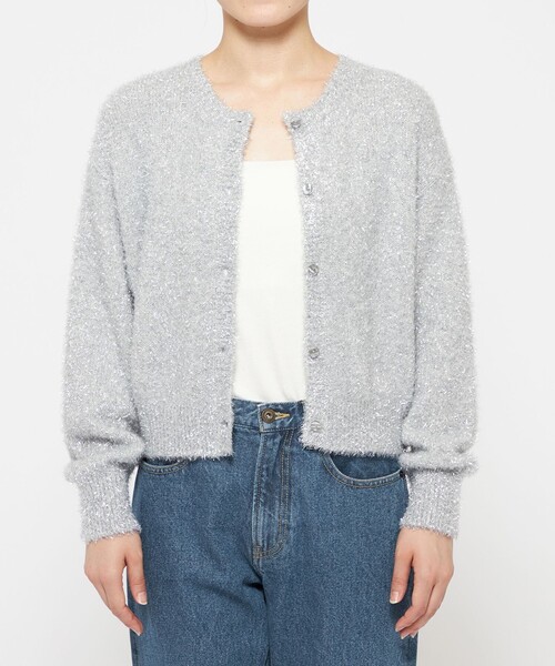【uncrave】新品未使用ラメ シャギー ニット カーディガン uncrave｜ラメ シャギー ニット カーディガン(uncrave STANDARD