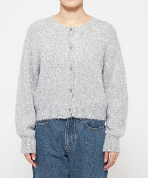 uncrave（アンクレイヴ） カーディガン ラメ シャギー ニット