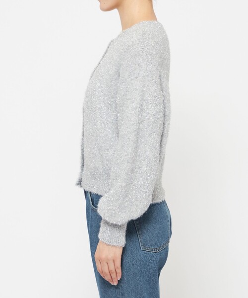 uncrave（アンクレイヴ） カーディガン ラメ シャギー ニット