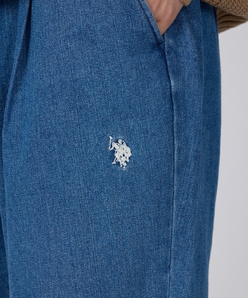 U.S. POLO ASSN.（ユーエスポロアッスン） ワイドパンツ ジーンズ 