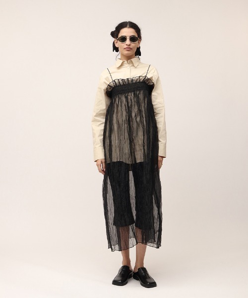 leinwande（ラインヴァンド） ドレス 「leinwande」Recycle Organdy