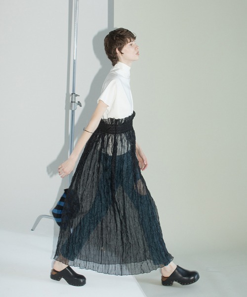 leinwande（ラインヴァンド） ドレス 「leinwande」Recycle Organdy