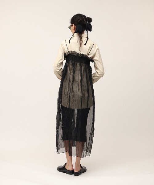 leinwande（ラインヴァンド） ドレス 「leinwande」Recycle Organdy 