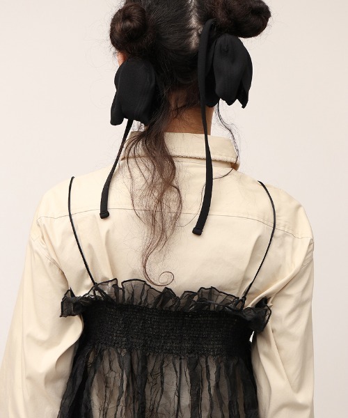 leinwande（ラインヴァンド） ドレス 「leinwande」Recycle Organdy
