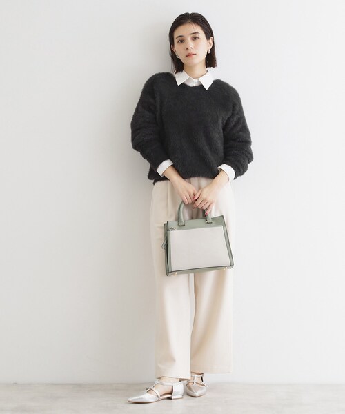 ニット 「＠BAILA掲載」「前後2way」フェザーニット/洗える レディース