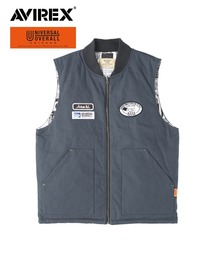 ベスト ジレ 「AVIREX × UNIVERSAL OVERALL」 WORK VEST / ワークベスト / アヴィレックス / ユニバーサルオー｜ZOZOTOWN Yahoo!店