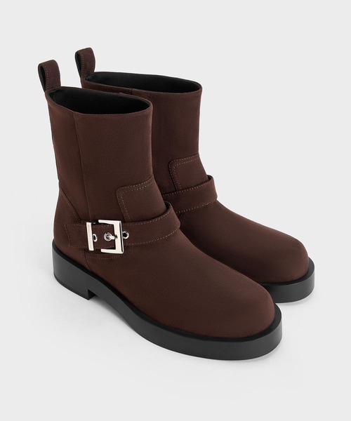 CHARLES ＆ KEITH（チャールズ&キース） ブーツ バックルストラップ