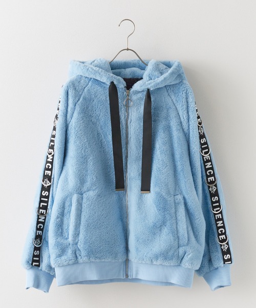 パーカー Sleeve Logo Micro Fleece Hoodie /  スリーブロゴテープファーパーカー レディース Chick パーカー Sleeve Logo Micro Fleece Hoodie / スリーブ