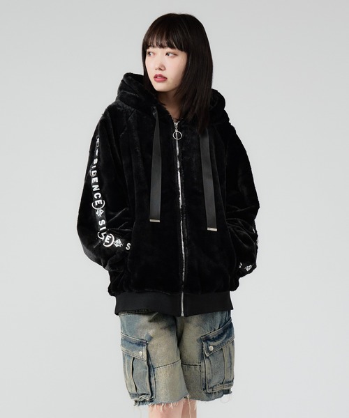 Chick パーカー Sleeve Logo Micro Fleece Hoodie / スリーブ