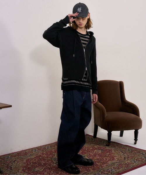 BLAYMORE セーター ニット 「BLAYMORE」Zip Up Hoodie Knit / ダブル