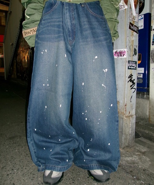 WudgeBoy ジーンズ paint denim メンズ : ZOZOTOWN Yahoo!店 - 通販  
