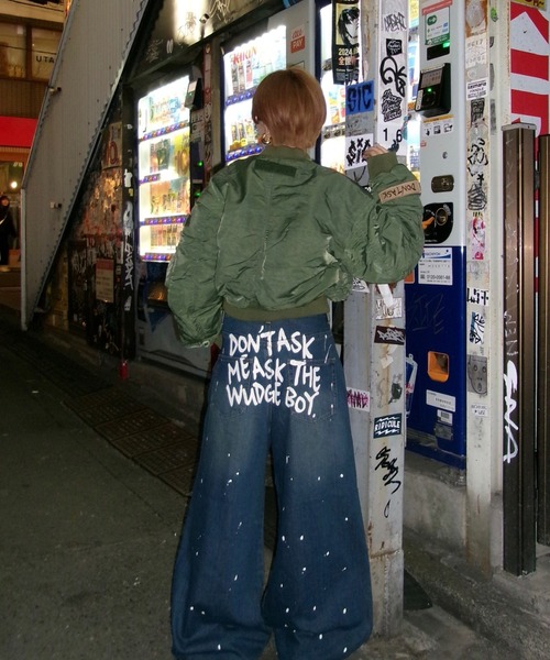 WudgeBoy ジーンズ paint denim メンズ : ZOZOTOWN Yahoo!店 - 通販  