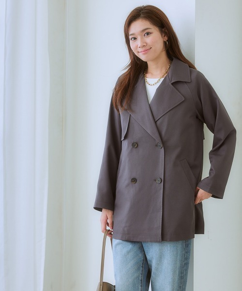 7days Life Styling トレンチコート コート 防花粉ライナー付きミドル