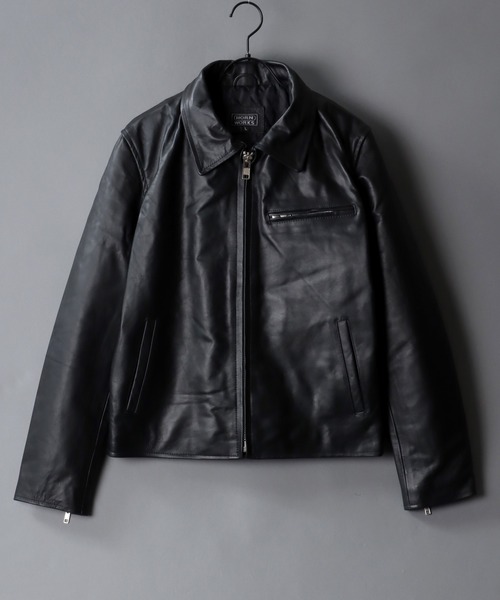 coach 黒　革ジャンライダーズ　牛革　S SITRY 革ジャン ライダース Real Cow Leather Trucker Jacket