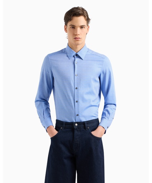 エンポリオアルマーニ EMPORIO ARMANI S／Sシャツ EMPORIO ARMANI シャツ 「エンポリオ アルマーニ」シャツ コットン