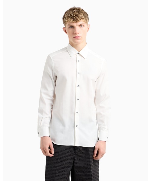 エンポリオアルマーニ EMPORIO ARMANI S／Sシャツ EMPORIO ARMANI シャツ 「エンポリオ アルマーニ」シャツ コットン